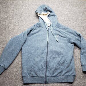 Ariat REAL Teal Sherpa Lined Full Zip Hoodie Women’s Large Plush Fleece Cozy